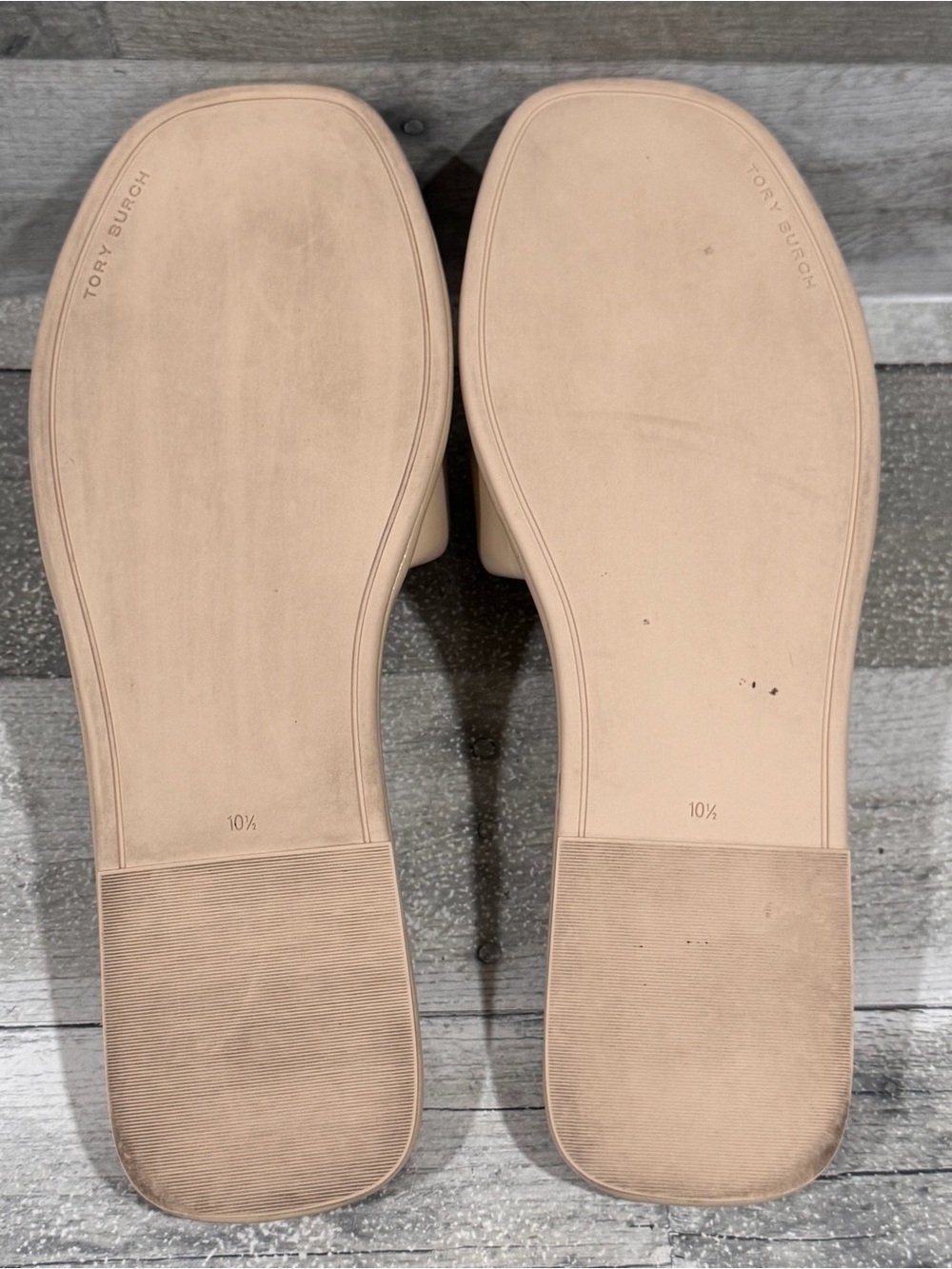 TORY BURCH Double T Sport Slide Sandal - Dolce De Leche - Sz - 10.5 .US Women’s - Picture 8 of 9